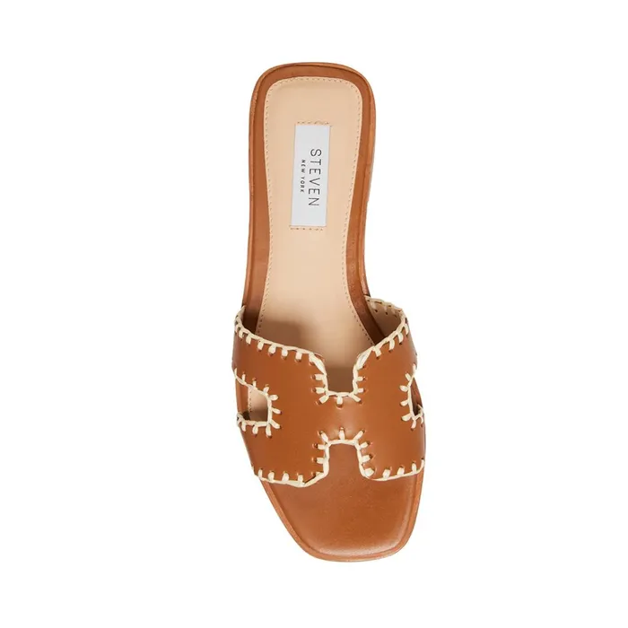 Womens Hadyn Woven Cognac Leather Steve Madden Sandals Womens Hadyn Woven Cognac Leather Steve Madden Sandals