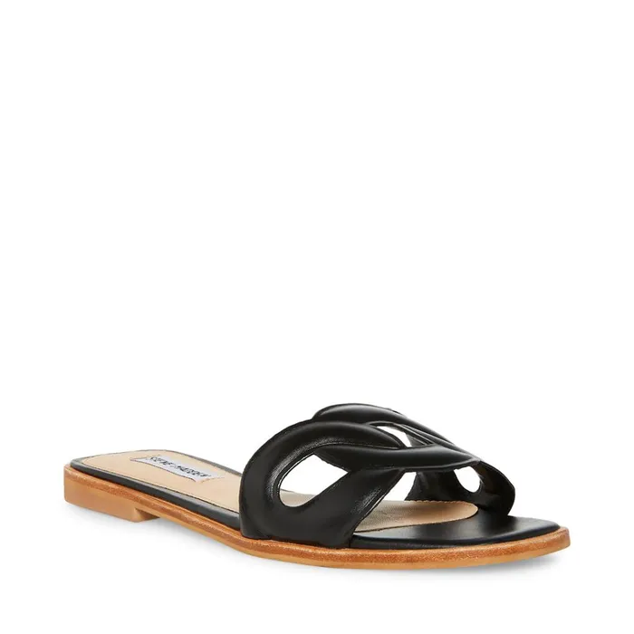 Womens Helene Black Steve Madden Sandals