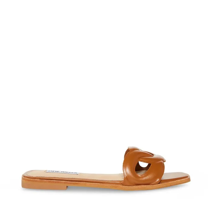 Womens Helene Cognac Steve Madden Sandals