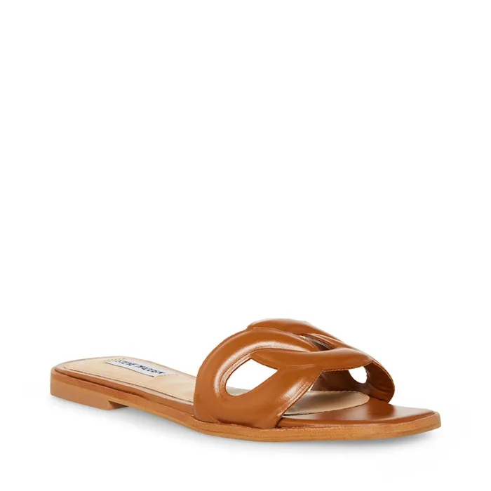 Womens Helene Cognac Steve Madden Sandals