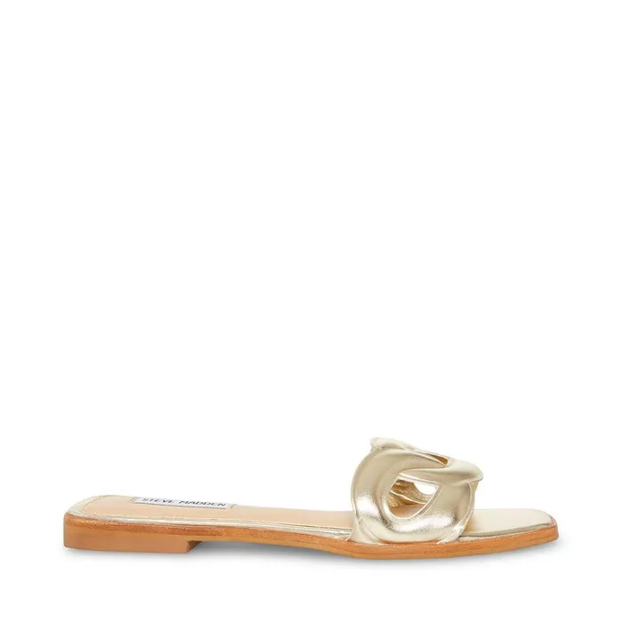 Womens Helene Gold Steve Madden Sandals