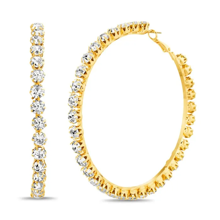 Womens Hoopriri Rhinestones Steve Madden Jewelry