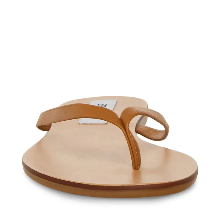 Womens Image Tan Leather Steve Madden Sandals