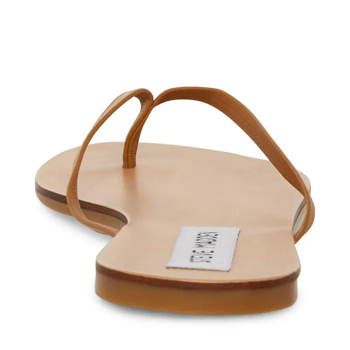 Womens Image Tan Leather Steve Madden Sandals