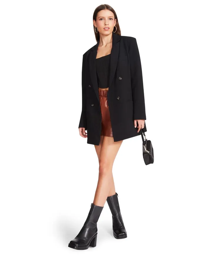 Womens Isabella Blazer Black Steve Madden Jackets and Coats