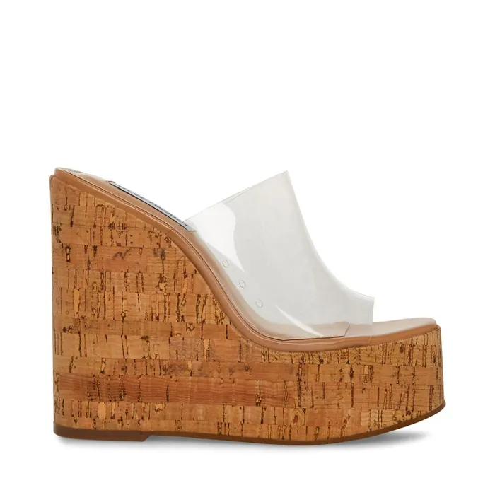 Womens Joanne Clear Steve Madden Sandals