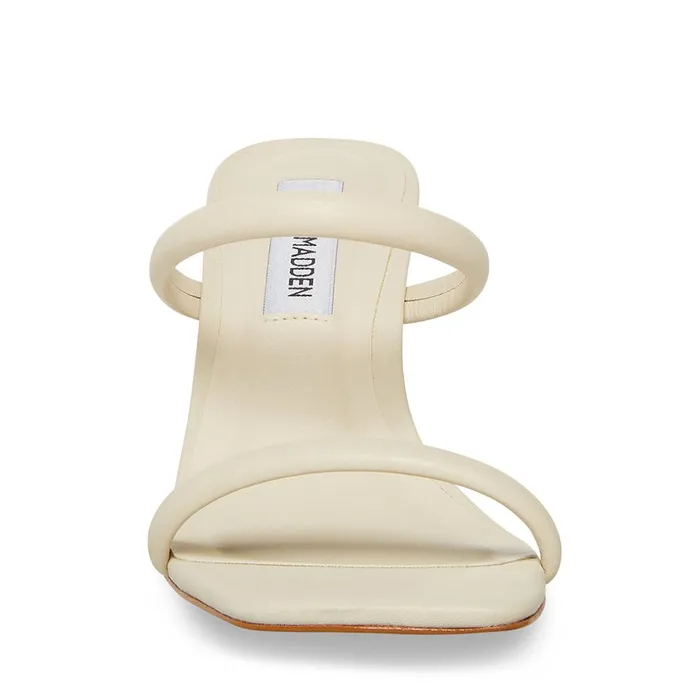 Womens Joy White Leather Steve Madden Heels