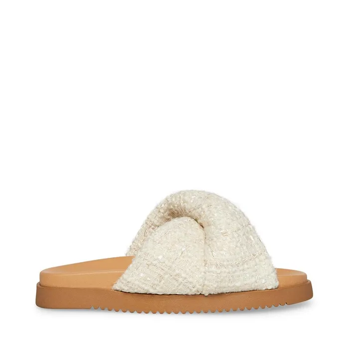 Womens Joyce White Steve Madden Sandals