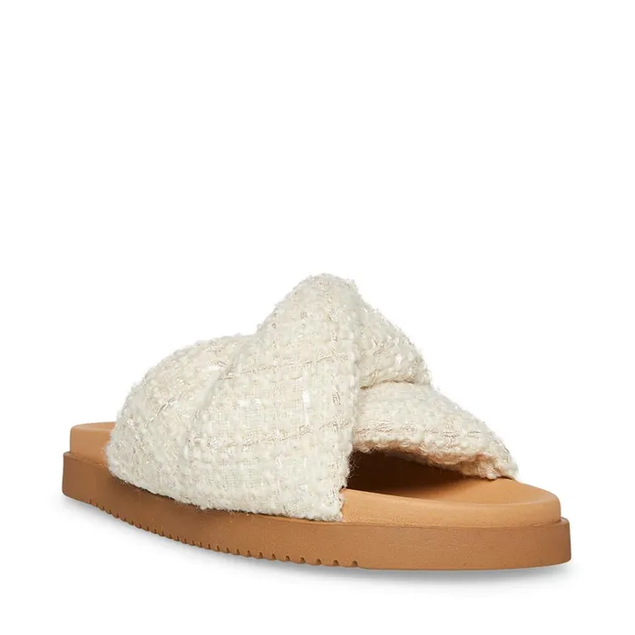 Womens Joyce White Steve Madden Sandals
