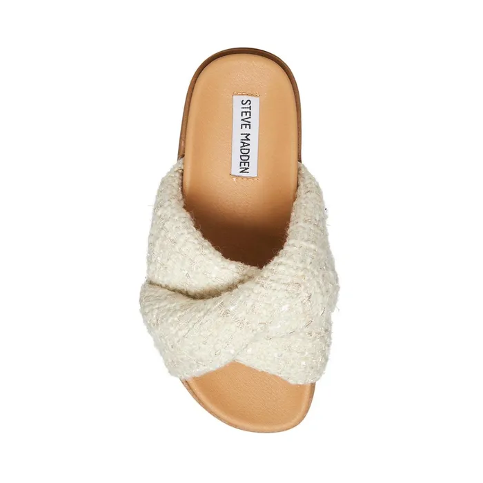 Womens Joyce White Steve Madden Sandals