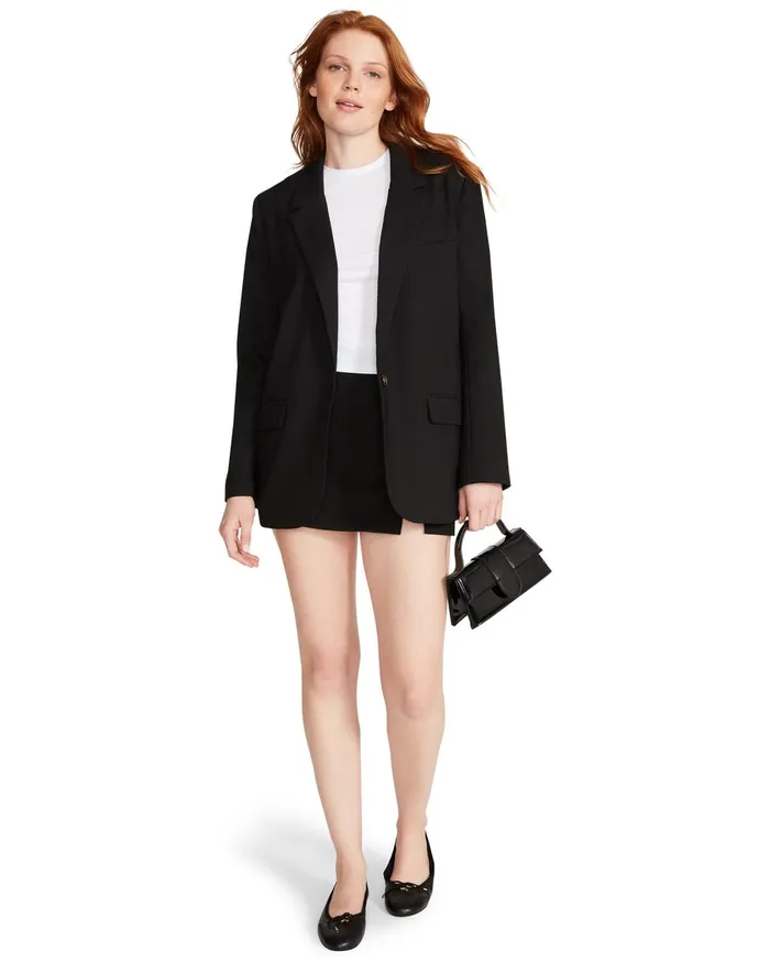 Womens Kaira Blazer Black Steve Madden Jackets and Coats
