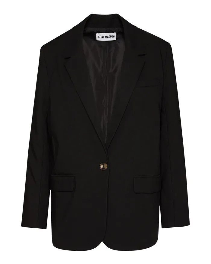 Womens Kaira Blazer Black Steve Madden Jackets and Coats