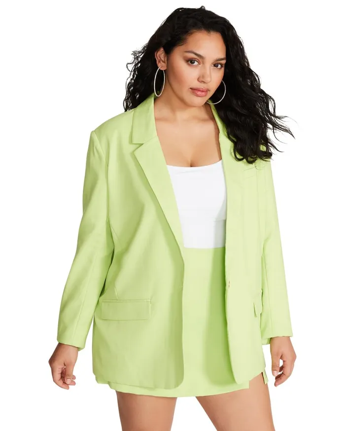 Womens Kaira Blazer Green Steve Madden Jackets and Coats