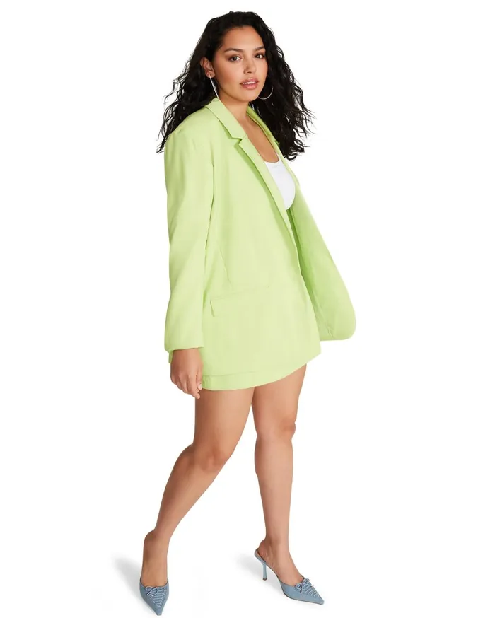 Womens Kaira Blazer Green Steve Madden Jackets and Coats