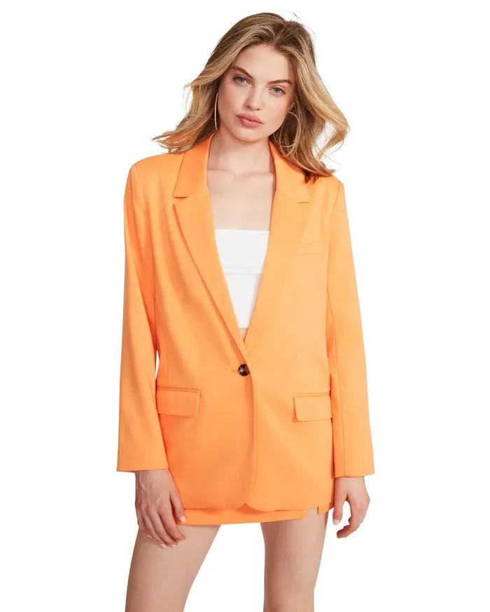 Womens Kaira Blazer Orange Steve Madden Jackets and Coats