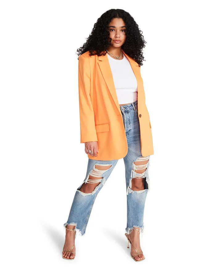 Womens Kaira Blazer Orange Steve Madden Jackets and Coats