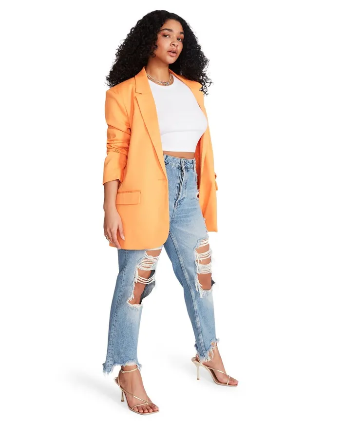 Womens Kaira Blazer Orange Steve Madden Jackets and Coats