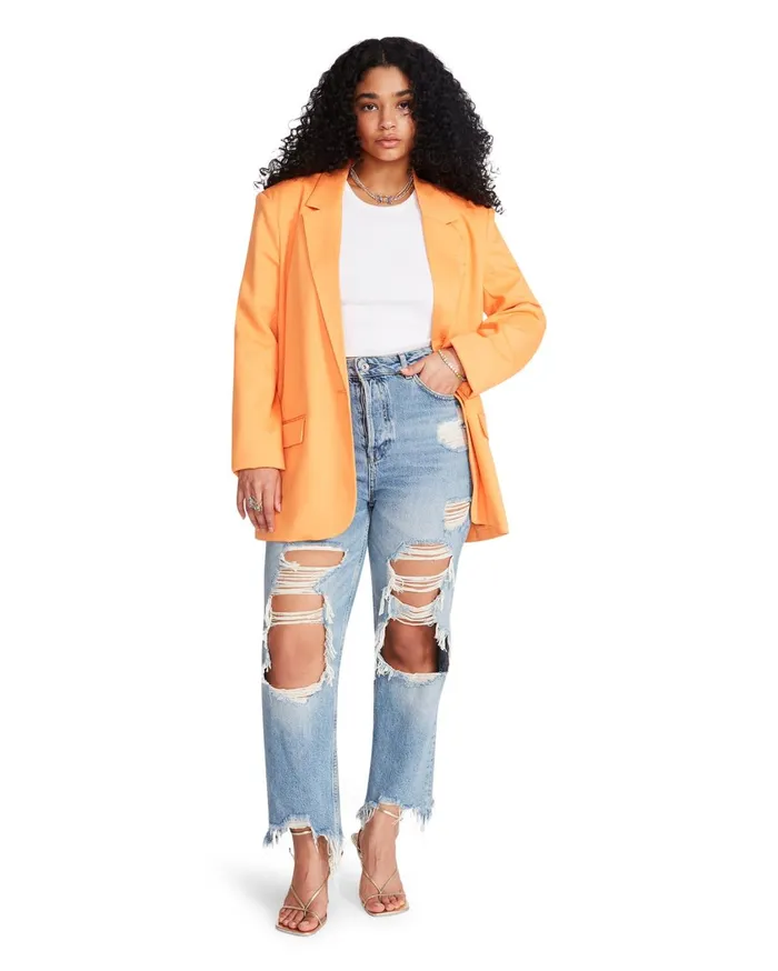 Womens Kaira Blazer Orange Steve Madden Jackets and Coats