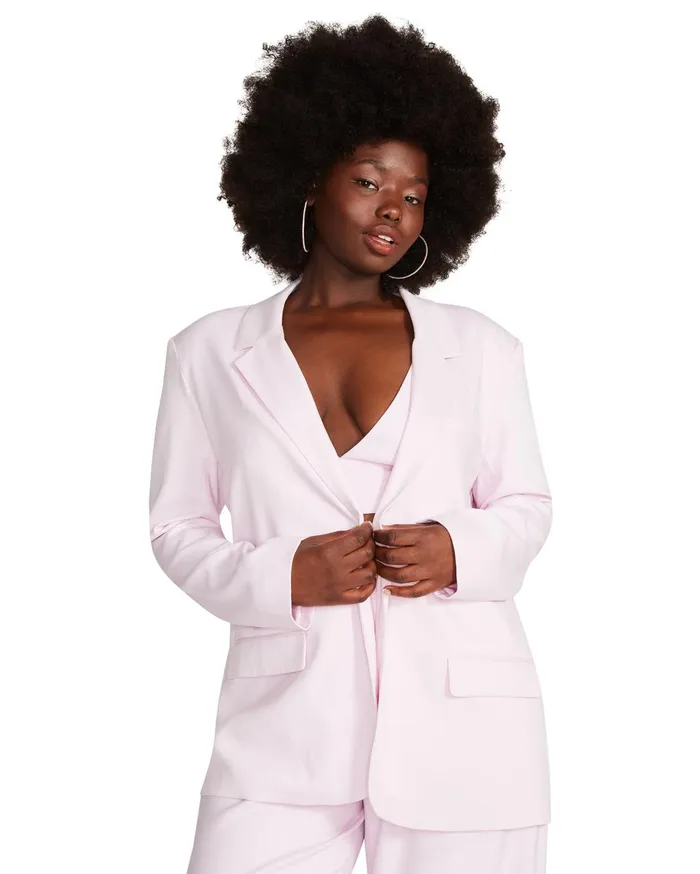 Womens Kaira Blazer Pink Steve Madden Jackets and Coats