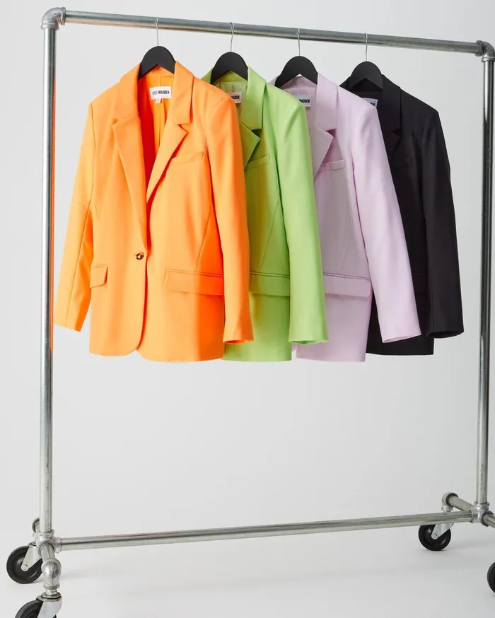 Womens Kaira Blazer Pink Steve Madden Jackets and Coats
