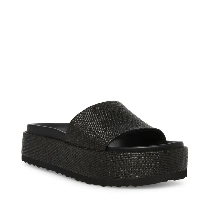 Womens Kasper Black Steve Madden Sandals