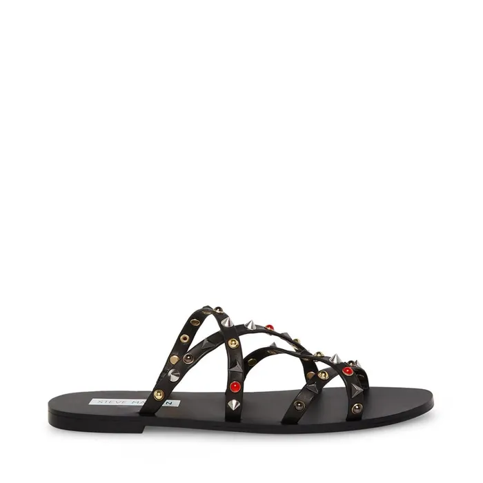 Womens Kelsey Black Multi Steve Madden Sandals