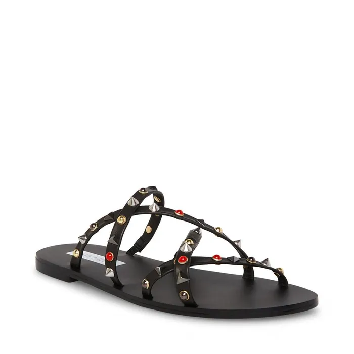 Womens Kelsey Black Multi Steve Madden Sandals