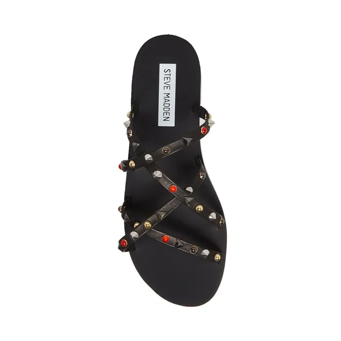 Womens Kelsey Black Multi Steve Madden Sandals