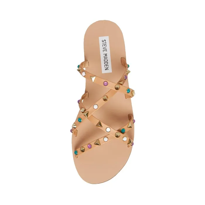 Womens Kelsey Natural Multi Steve Madden Sandals