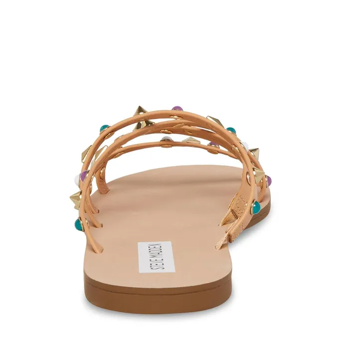 Womens Kelsey Natural Multi Steve Madden Sandals