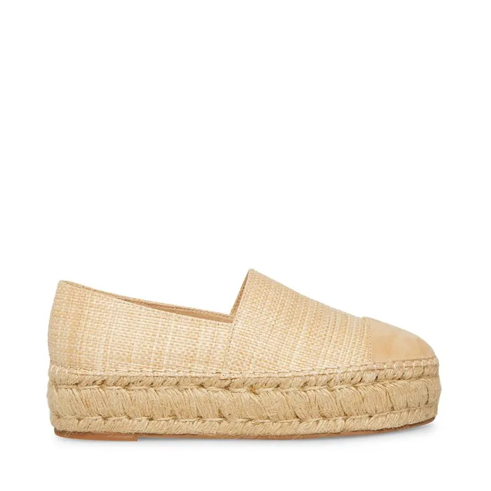 Womens Kitt Natural Raffia Steve Madden Loafers and Flats