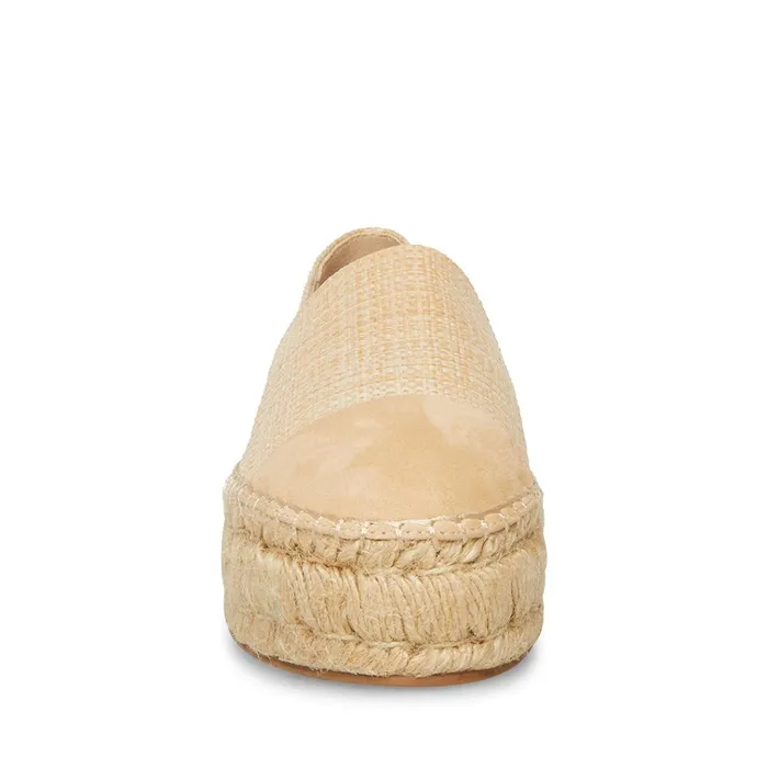 Womens Kitt Natural Raffia Steve Madden Loafers and Flats