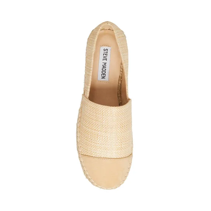 Womens Kitt Natural Raffia Steve Madden Loafers and Flats