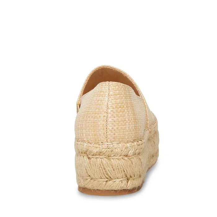 Womens Kitt Natural Raffia Steve Madden Loafers and Flats