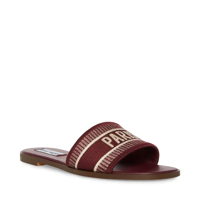 Womens Knox Burgundy Multi Steve Madden Sandals