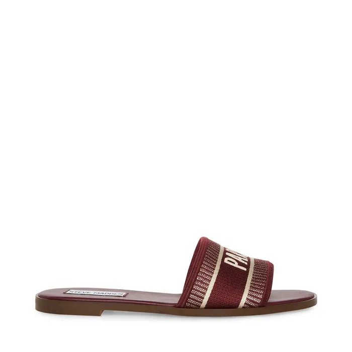 Womens Knox Burgundy Multi Steve Madden Sandals