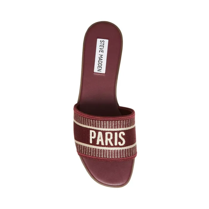 Womens Knox Burgundy Multi Steve Madden Sandals