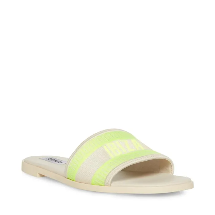 Womens Knox Yellow Neon Steve Madden Sandals