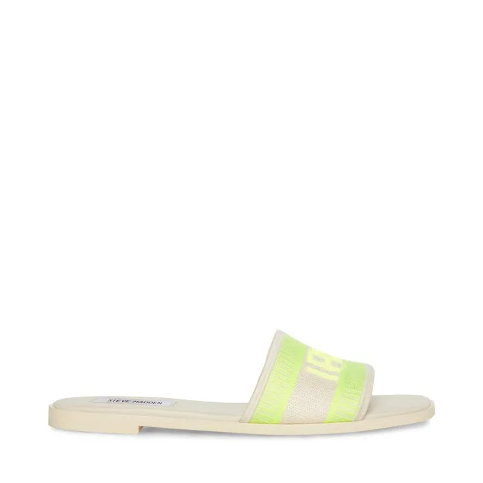Womens Knox Yellow Neon Steve Madden Sandals