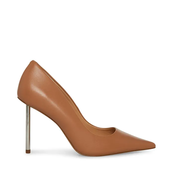 Womens Kristie Blush Leather Steve Madden Heels