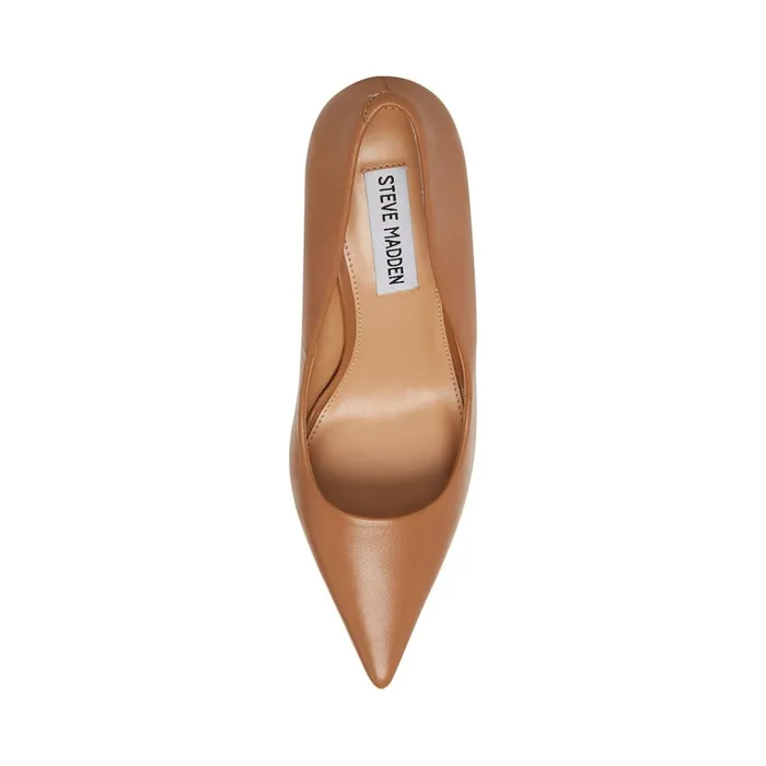 Womens Kristie Blush Leather Steve Madden Heels