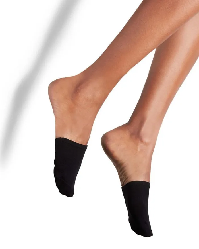 Womens LToesolid BlackTan Steve Madden Socks and Tights