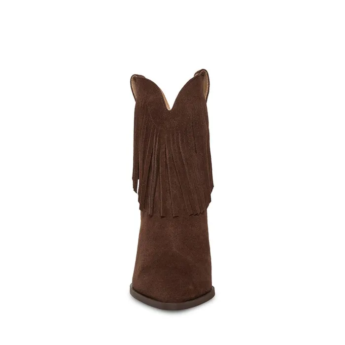 Womens Lainey Brown Suede Steve Madden Boots and Booties
