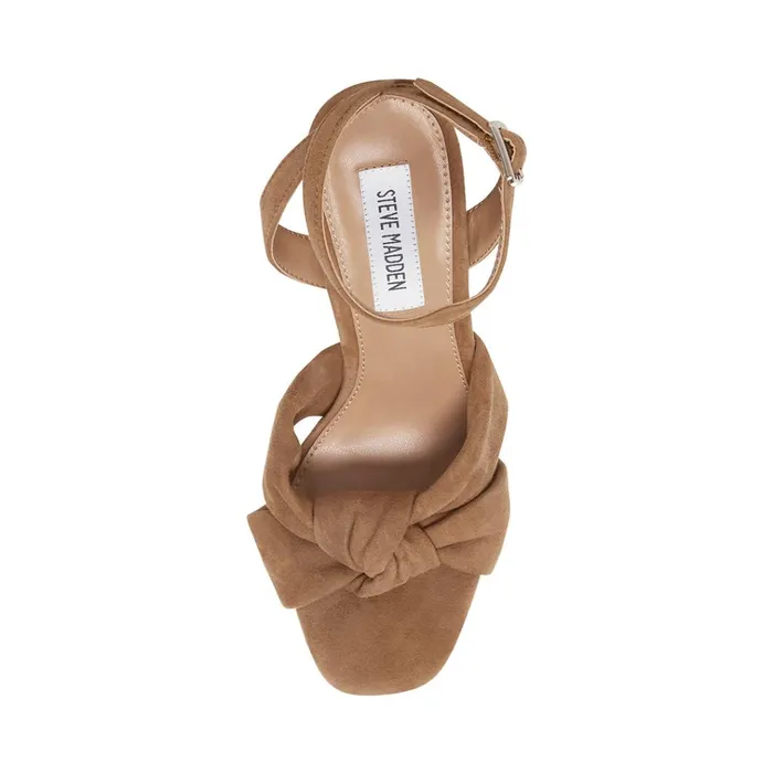 Womens Lala Tan Suede Steve Madden Heels