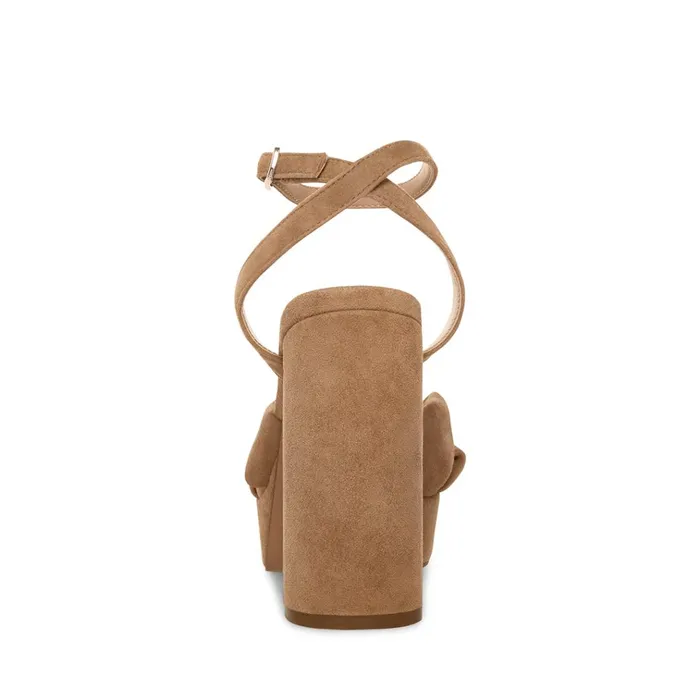 Womens Lala Tan Suede Steve Madden Heels