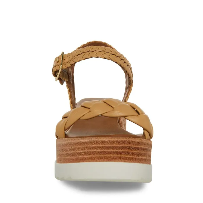 Womens Larsen Tan Leather Steve Madden Sandals
