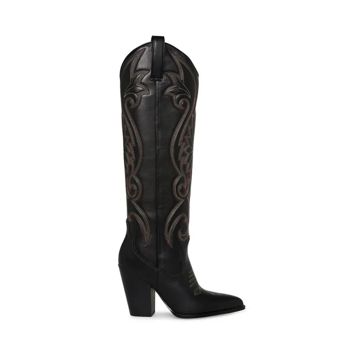 Womens Lasso Black Multi Steve Madden Boots and Booties