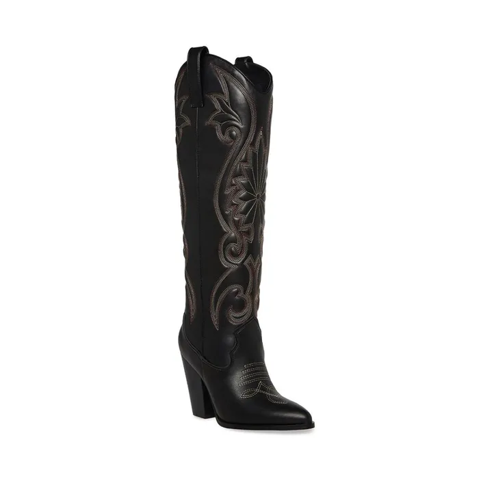 Womens Lasso Black Multi Steve Madden Boots and Booties