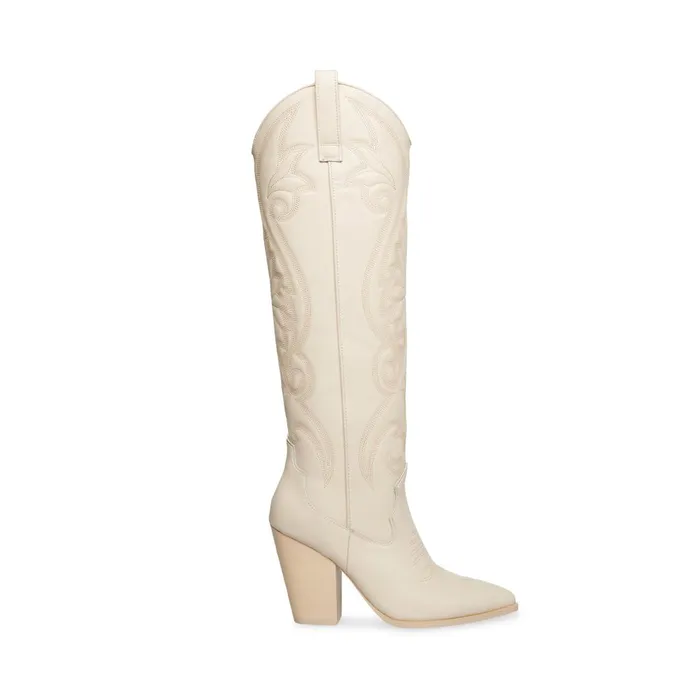 Womens Lasso Bone Leather Steve Madden Boots and Booties