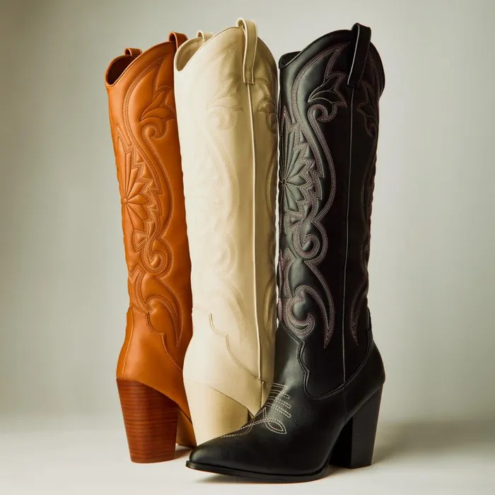 Womens Lasso Bone Leather Steve Madden Boots and Booties